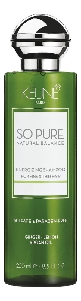 шампунь для волос тонизирующий so pure energizing shampoo: шампунь 250мл