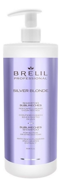 шампунь для волос silver blonde sublimeches: шампунь 1000мл