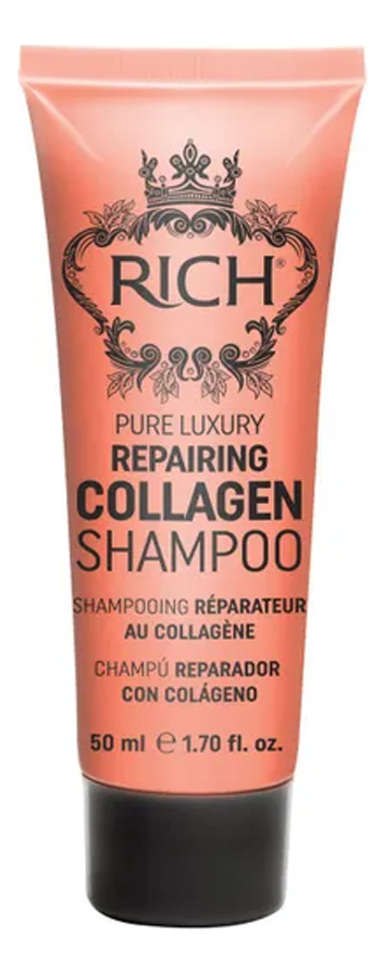 восстанавливающий шампунь с коллагеном pure luxury repairing collagen shampoo : шампунь 50мл