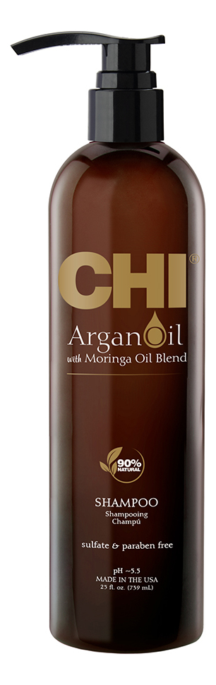 восстанавливающий шампунь с маслом арганы argan oil plus moringa shampoo: шампунь 739мл