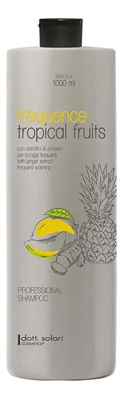 шампунь для ежедневного применения professional line tropical fruits frequence shampoo 1000мл