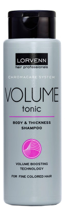 шампунь для объема тонких-окрашенных волос chromacare system volume tonic: шампунь 300мл