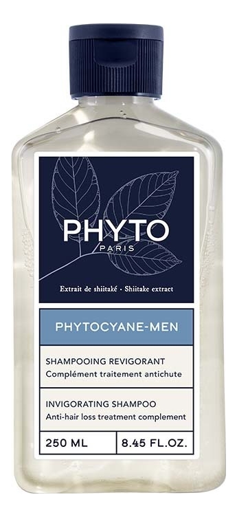 укрепляющий шампунь для волос phytocyane-men shampoing revigorant 250мл