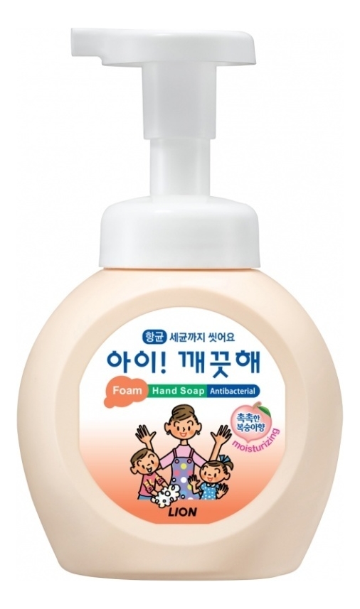 пенное мыло для рук с персиком foam hand soap antibacterial peach: мыло 250мл