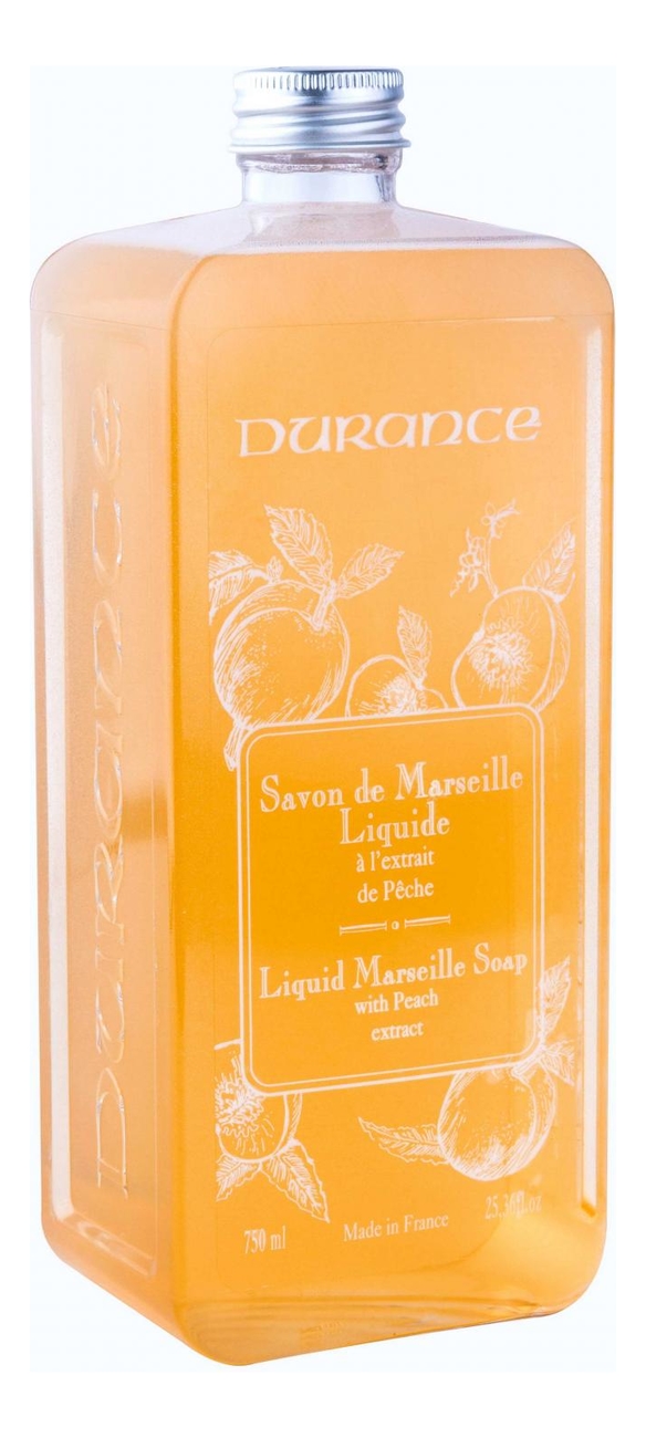 жидкое мыло liquid marseille soap (персик): мыло 750мл