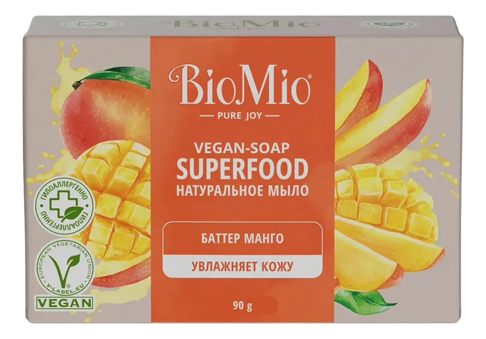 натуральное мыло баттер манго vegan-soap superfood 90г