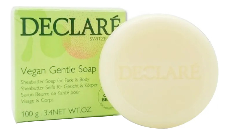 натуральное мыло для лица и тела vegan gentle soap 100г