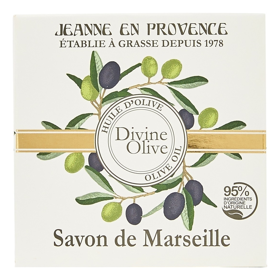 твердое мыло divine olive savon de marseille 100г