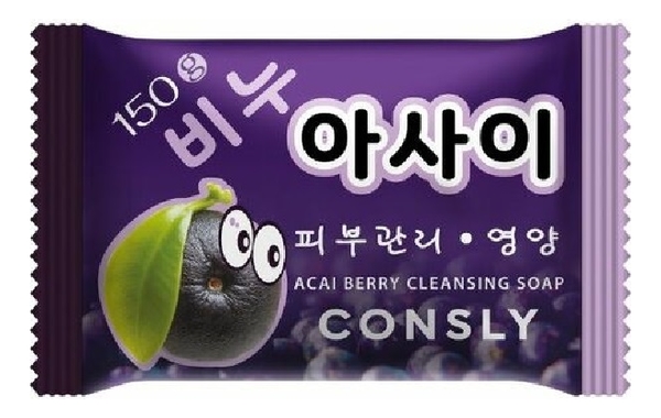 питательное мыло с экстрактом ягод асаи nourishing acai berry cleansing soap 150г