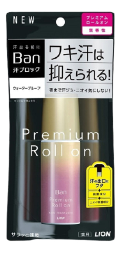 дезодорант-антиперспирант нано-ионный ban premium roll on gold label 40мл (без запаха)