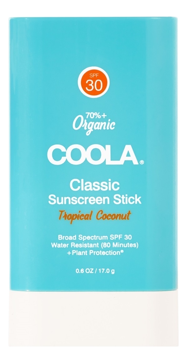 солнцезащитный стик для лица и тела classic sunscreen stick tropical coconut spf30 17г