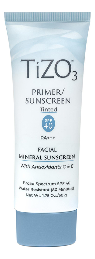 солнцезащитный крем для лица 3 primer facial mineral sunscreen spf40 pa+++ 50г