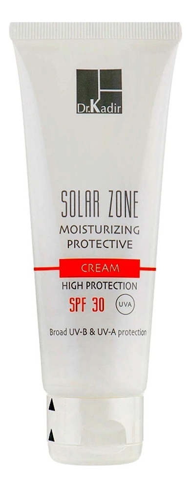 солнцезащитный увлажняющий крем для лица solar zone moisturizing protective cream 75мл: крем spf30