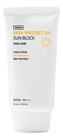 солнцезащитный крем для лица skin protect uv sun block spf50+ pa+++ 70мл