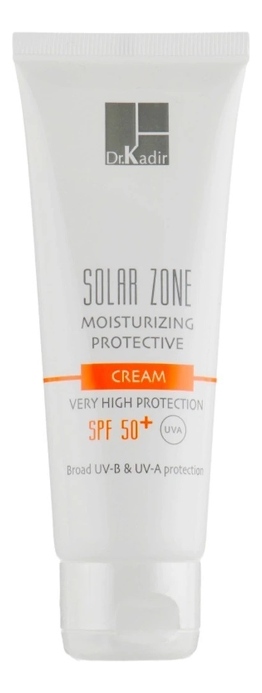 солнцезащитный увлажняющий крем для лица solar zone moisturizing protective cream 75мл: крем spf50+
