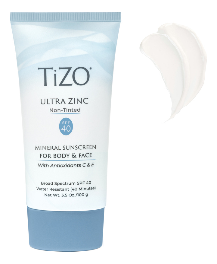 солнцезащитный крем для лица и тела ultra zinc mineral sunscreen for body & face spf40 100г: non tinted