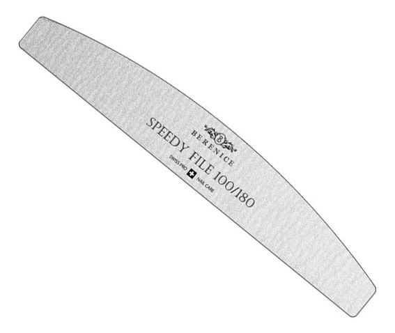 пилка для ногтей зебра speedy file (полумесяц): пилка 100/180