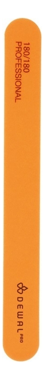 пилка для ногтей neon 18см: оранжевая 180/180