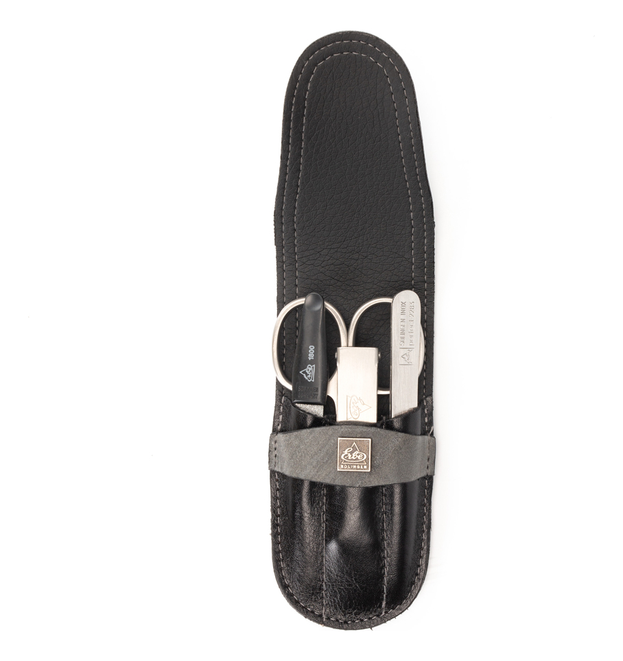 маникюрный набор 9109er (ножницы универсальные + пинцет наклонный + пилка металлическая + книпсер)