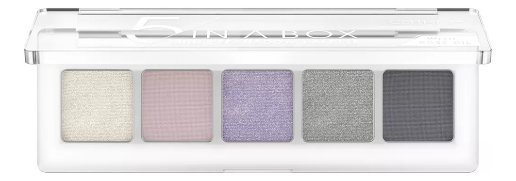 палетка теней для век 5 in a box mini eyeshadow palette 4г: 080 diamond lavender look