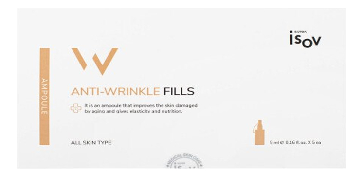 восстанавливающая сыворотка для лица anti-wrinkle fills ampoule 5*5мл