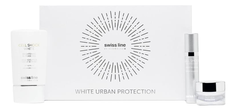 набор для лица white urban protection (солнцезащитная эмульсия spf 45 45мл + сыворотка 10мл + крем 10мл)