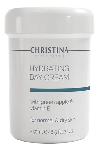 увлажняющий дневной крем для лица hydrating day cream green apple + vitamin e 250мл