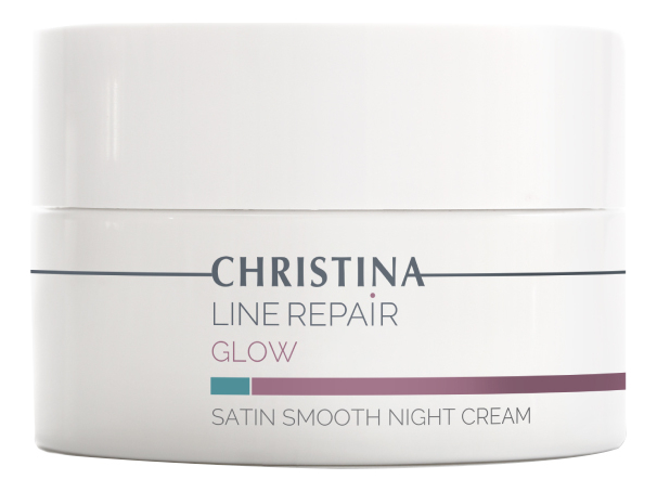 разглаживающий ночной крем для лица сатин line repair glow satin smooth night cream 50мл