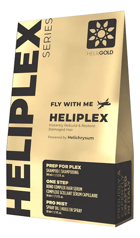 набор для волос heliplex series (шампунь 100мл + сыворотка 50мл + масло-спрей 30мл)