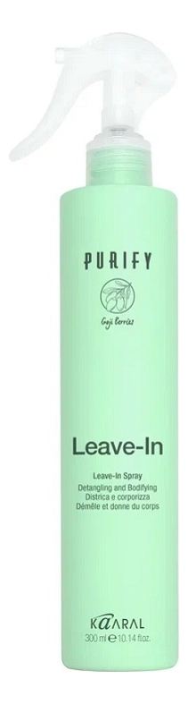 распутывающий спрей для нормальных и тонких волос purify leave-in spray 300мл
