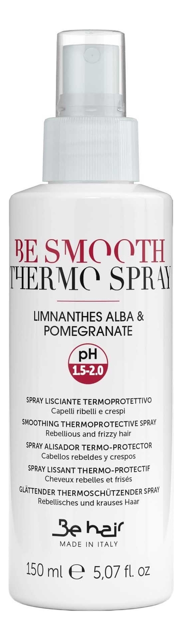 термозащитный спрей для непослушных волос be smooth smoothing thermoprotective spray 150мл