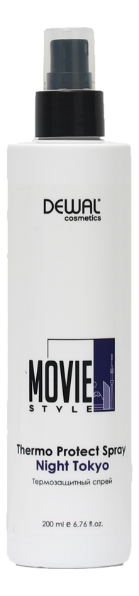 термозащитный спрей для волос movie style thermo protect spray night tokyo 200мл