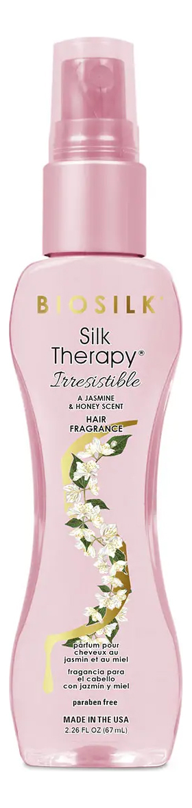спрей для волос с ароматом жасмина и меда biosilk silk therapy irresistible: спрей 67мл