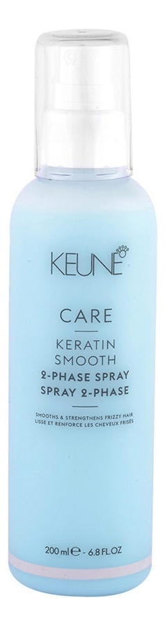 двухфазный спрей-кондиционер для волос care keratin smooth 2 phase spray 200мл