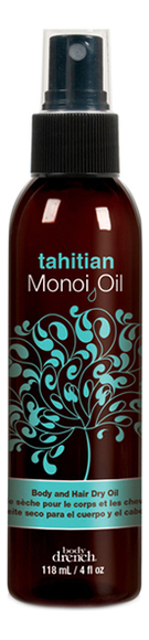 масло-спрей таитянского монои для тела и волос tahitian monoi oil spray 118мл