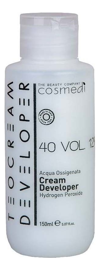 крем проявитель для окрашивания волос color cream developer 12% (40 vol): крем 150мл