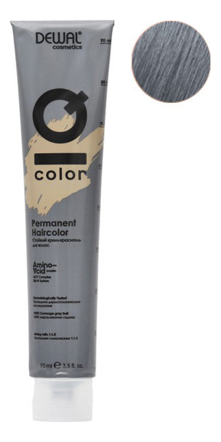 стойкий крем-краситель для волос на основе протеинов риса и шелка cosmetics iq color permanent haircolor 90мл: no 8.11