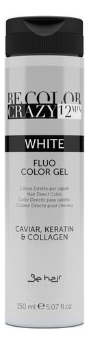 люминесцентный гель-краситель для волос прямого действия be color crazy 12 minute 150мл: white