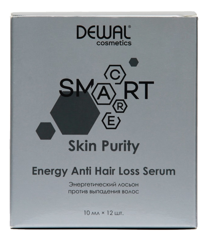 энергетический лосьон против выпадения волос cosmetics smart care skin purity energy anti hair loss serum 12*10мл