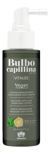 энергетический лосьон против выпадения волос bulbo capillina vitalize 150мл