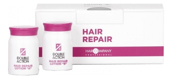 восстанавливающий лосьон для волос double action hair repair lotion 2*5мл