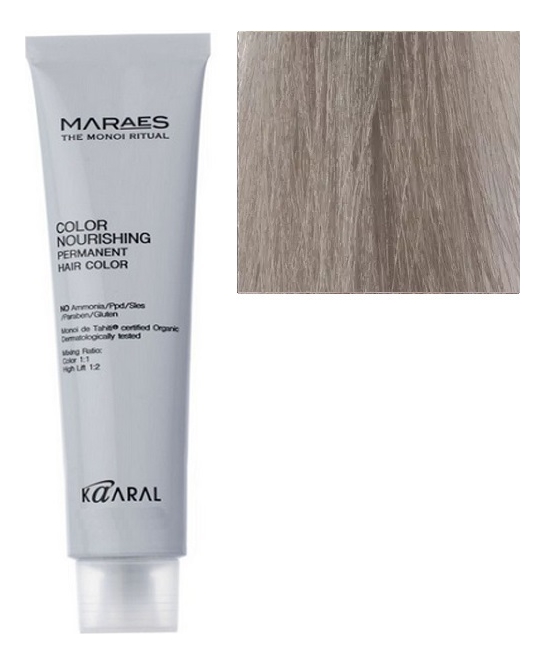 перманентная крем-краска с низким содержанием аммиака maraes color nourishing permanent hair 100мл: 9.88 очень светлый интенсивный шоколадный блондин