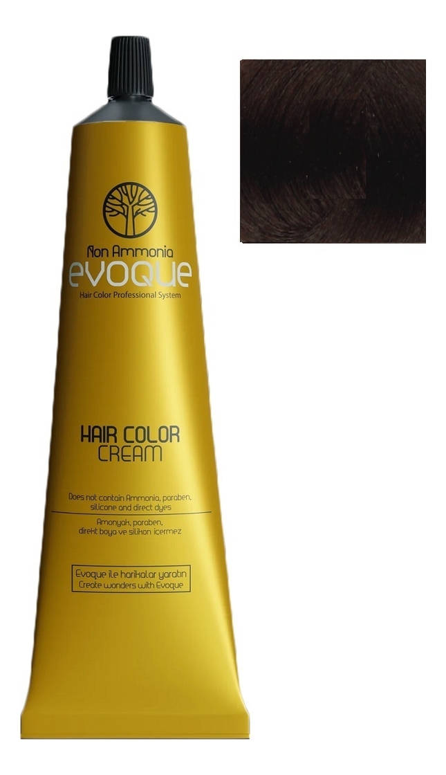 крем-краска для волос без аммиака non ammonia hair color cream 100мл: 6.73 gold coffee dark blond