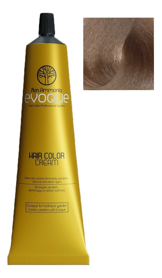 крем-краска для волос без аммиака non ammonia hair color cream 100мл: 9.32 gold violet very light blonde