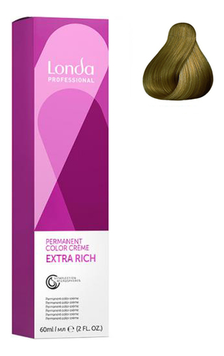 стойкая крем-краска для волос permanent color creme extra rich 60мл: 8/71 светлый блонд коричнево-пепельный