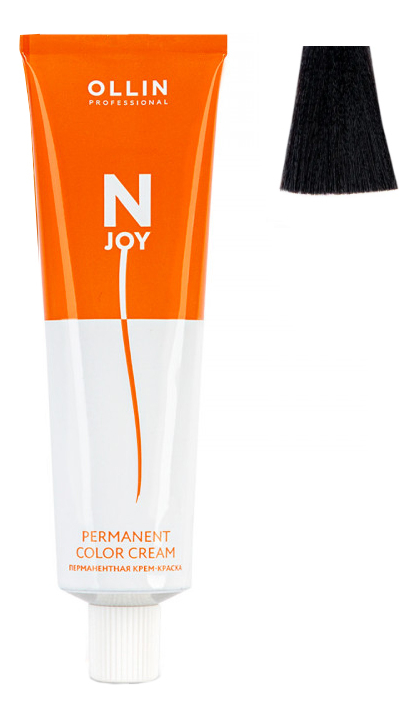 перманентная крем-краска для волос n-joy permanent color cream 100мл: 3/12 темный шатен пепельно-фиолетовый