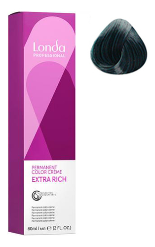стойкая крем-краска для волос permanent color creme extra rich 60мл: 0/28 матовый синий микстон