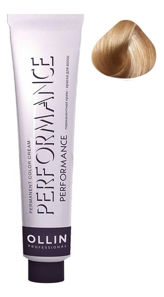 перманентная крем-краска для волос performance permanent color cream 60мл: 10/31 светлый блондин золотисто-пепельный
