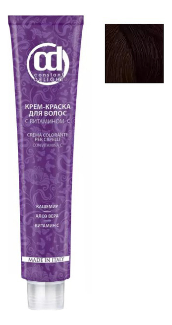 крем-краска для волос с витамином с crema colorante 100мл: 5/00 светло-коричневый натуральный экстра