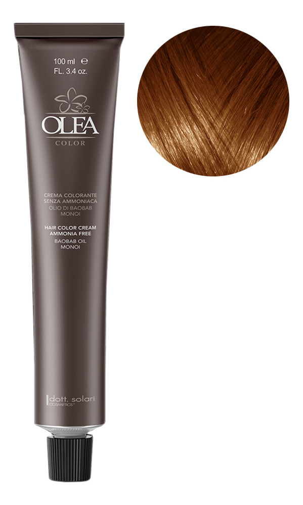 крем-краска для волос без аммиака olea color ammonia free 100мл: 6.53 brown dark blonde